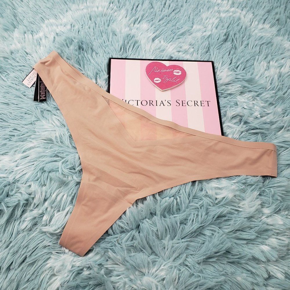 VS Very Sexy Beige Nude Mesh VS Hardware THONG
